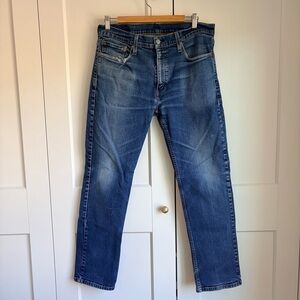 Levi's 514 Straight Fit Blue Denim Jeans | 34x30